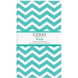 Простирадло Cosas полуторне 155х240 mint zigzag, м'ята (ZigMint_155s)