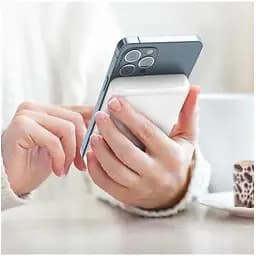 Бездротовий зовнішній акумулятор Choetech B651 10000mAh магнітний білий B651-CCWH - мініатюра 5