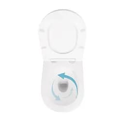 Унітаз підвісний Qtap Scorpio Ultra Quiet, з сидінням Slim Duroplast/ Soft-close/ Quick relase QT14332380ASW - мініатюра 4