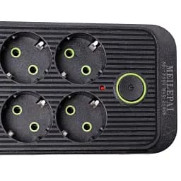 Мережевий фільтр-подовжувач SMART 6 розеток 5 USB 3 метри, чорний
 - мініатюра 6