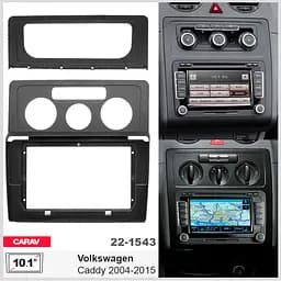 Перехідна рамка Volkswagen Caddy Carav 22-1543 - мініатюра 7