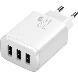 Зарядний пристрій Baseus Compact Charger 3U 17W EU white (CCXJ020102) - мініатюра 3