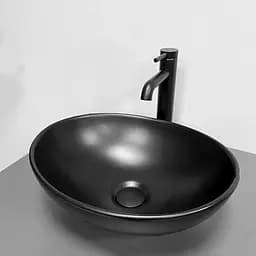 Умивальник VBI Parma black matt накладний VBI-011022, Чорний матовий