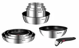 Tefal Набір посуду Ingenio Emotion, 5 пр., нержавіюча сталь, бакеліт, сріблястий - мініатюра 2