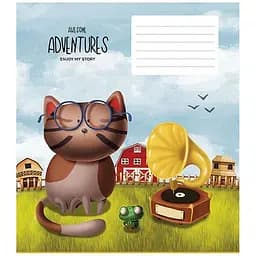 Тетрадь ученическая Enjoy my story Школярик 018-2458L-3 в линию 18 листов