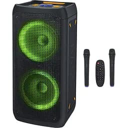 Портативна колонка BiG JB-300 Party BoomBox 150 Вт два радіомікрофони караоке - мініатюра 4
