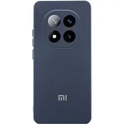 Чехол Silicone Cover Lakshmi Full Camera (AA) with logo для Xiaomi Poco X7 Синий / Midnight Blue