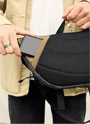 Велика чоловіча поясна сумка бананка для планшета Sambag 38х21 см sum0027305 - мініатюра 9