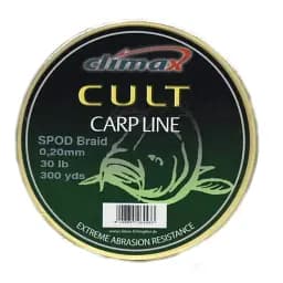 Шнур Cli мax Cult Spod Braid 274 м (желтый) 0.20 мм 30 lb