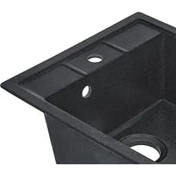 Кухонна мийка Lidz 460x515/200 BLA-03 чорна (LIDZBLA03460515200) - мініатюра 3