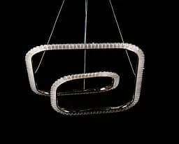 Люстра стельова LED Splendid Ray LF9808/1, регулювання висоти 20-115 см, золото, білий, сучасний стиль - мініатюра 2