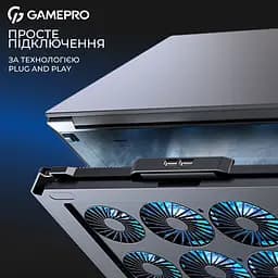 Підставка для ноутбука GamePro Black охолоджувальна (CP795) - мініатюра 4
