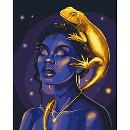 Картина за номерами на підрамнику Brushme Тотемна ящірка Соломія Ковальчук