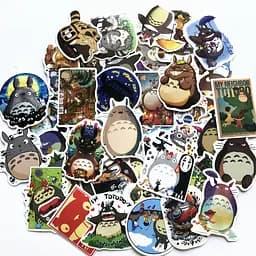 Стікерпак Набір наклейок GeekLand Роботи Хаяо Міядзакі Тоторо Hayao Miyazaki Totoro 50 штук