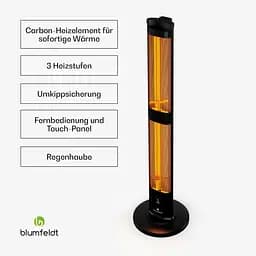 Інфрачервоний обігрівач Blumfeldt BlazeTower (10046339) - мініатюра 3