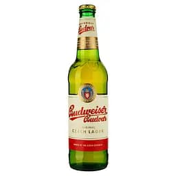 Набір пива Budweiser 5% (4 шт. х 0.5 л) + бокал - мініатюра 2