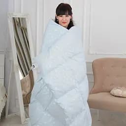 Ковдра пухова MirSon Karmen №1855 Bio-Blue, 90% пух, двоспальна, 205x172, блакитна (2200003014266) - мініатюра 17