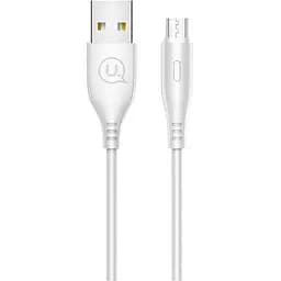 Кабель Usams U18 Round USB-A to Micro-USB 2A 1m White [138959]