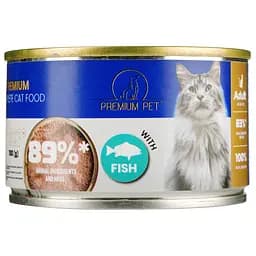 Паштет для дорослих котів Premium Pet з рибою 100 г - мініатюра 2