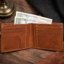 Чоловіче портмоне Tony Perotti натуральна шкіра Cortina 5014 tan (90094) Рудий - мініатюра 2