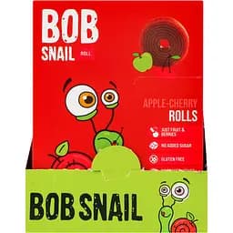 Фруктові яблучно-вишневі цукерки Bob Snail Roll 100 г (10 шт. х 10 г) - мініатюра 5