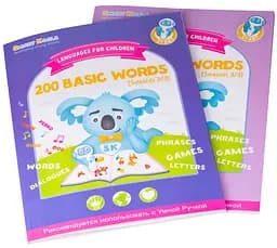 Книга English 200 words сезон 1,2 з інтерактивною здатністю, 2шт Smart Koala det0018453