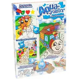 Детский набор для творчества Danko Toys Aqua Painter Паровоз водная раскраска (AQP-01-03U)