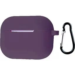 Чохол для навушників Silicone Case + Carbine для AirPods Pro 2 Elderberry [93786]