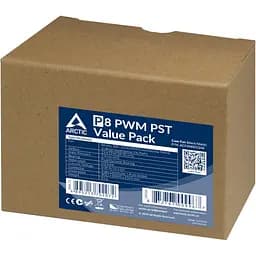 Комплект вентиляторів Arctic P8 PWM PST (5-Fan Pack) Black (ACFAN00154A) - мініатюра 3