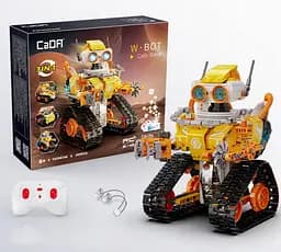Конструктор робот програмований STEM-робот 3 в 1 Robot  W - bot CaDa з пультом і додатком робот-трансформер для дітей на радіокеруванні, 455 деталі - мініатюра 11