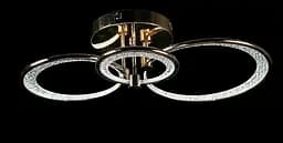 Люстра стельова LED Splendid Ray LT98120/1+1+1, 120W, золото, білий, сучасний стиль з пультом, димер - мініатюра 2