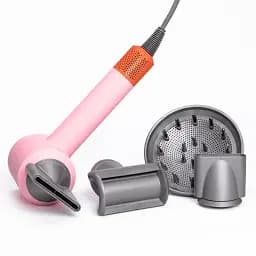 Фен стайлер для волосся 5 в 1 Supersonic Premium 1600 Вт 5 насадок, рожевий ENERGY MAX PH770PBL