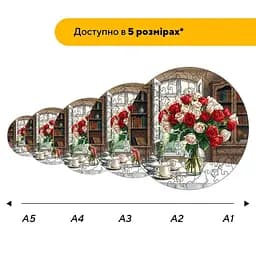 Пазл дерев'яний Букет Троянд, А2, 300+ елементів, Дерев’яна коробка - мініатюра 2