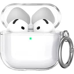Чехол AhaStyle Transparent TPU Silicone Case для AirPods 4 Clear [133821]