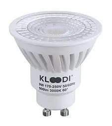 Лампа LED GU10 9W 3000К 900Lm Kloodi KDGU10-9WSMD 3K 60D