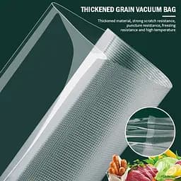 Пакети для вакууматора харчові рулонні прозорі 20×300 см, пакувальні пакети для продуктів - мініатюра 7