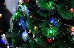 Гірлянда кольорова RGB світлодіодна LED кінський хвіст з кільцем на ялинку USB з пультом ДУ 2 метри 10 ниток - мініатюра 3