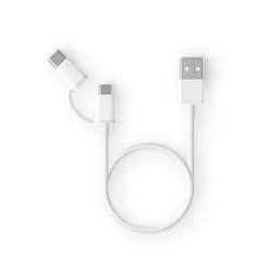 Кабель Xiaomi Mi 2 в 1 SJV4082TY microUSB + type-c 1 м - мініатюра 3