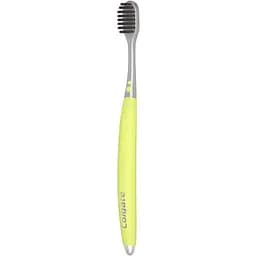 Зубна щітка Colgate High Dens Charcoal 2 шт. фіолетово-жовта - мініатюра 4