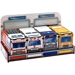 Настільна гра Ubumblebees Службовий транспорт PSF027 сортер-комодик дерев'яна