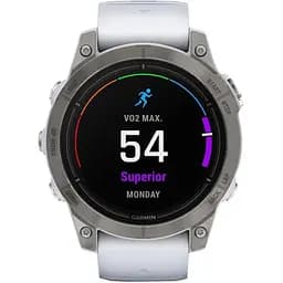 Смарт-годинник Garmin Epix Pro Gen 2 Sapphire 47 mm Titanium w. Whitestone Band (010-02803-20/21) - мініатюра 2