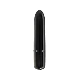 Віброкуля PowerBullet Pretty Point Rechargeable Bullet Black, потужний точковий вібратор з загостреним кінчиком на акумулятор