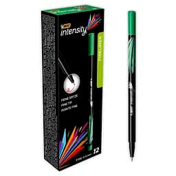 Фломастеры BIC Intensity Fine 12 шт. зеленые (942068)