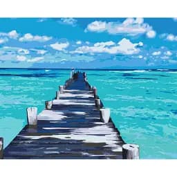 Картина по номерам Brushme Лазурная дорога 40x50 см