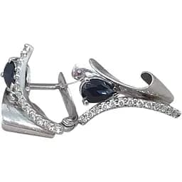 Золоті сережки Ювелір Сервіс з діамантами і сапфірами. 37646090