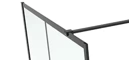 Душова стінка Volle Malla Negra Walk-In 100x200 18-08-100black set, прозорий - мініатюра 4