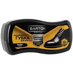 Відновлююча губка-хвиля Barton для взуття із гладкої шкіри чорна ()BR20489