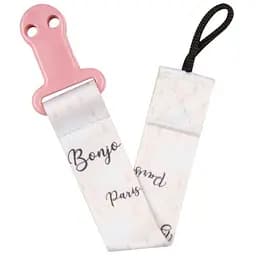 Ланцюжок до пустушки Canpol babies Bonjour Paris рожевий (51/026_pin)