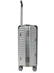 Валіза середня M Milano bag 013 полікарбонат Срібна - мініатюра 3