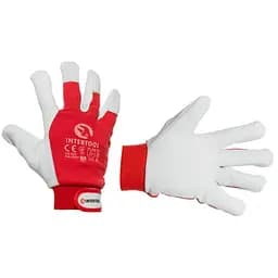 Рукавички захисні Intertool комбінована козяча шкіра з манжетом 10"